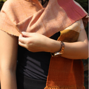 Soft Peach Eri Stole